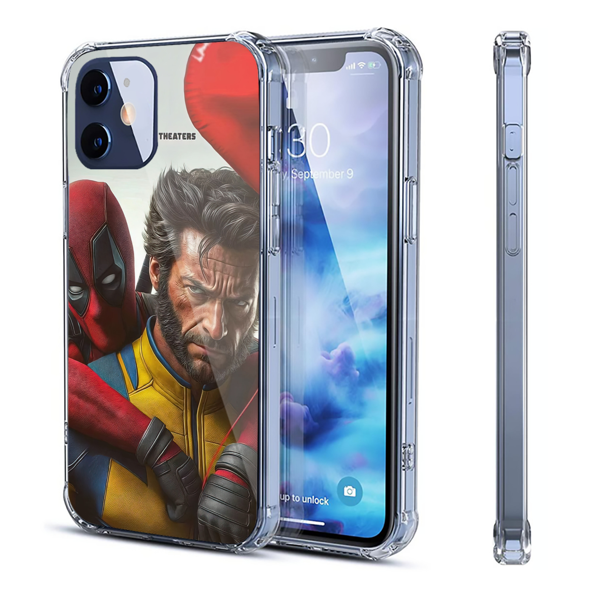 （画像用） Deadpool デッドプール 【iPhone 12シリーズ対応】透明スマホケース（クリアソフトケース）